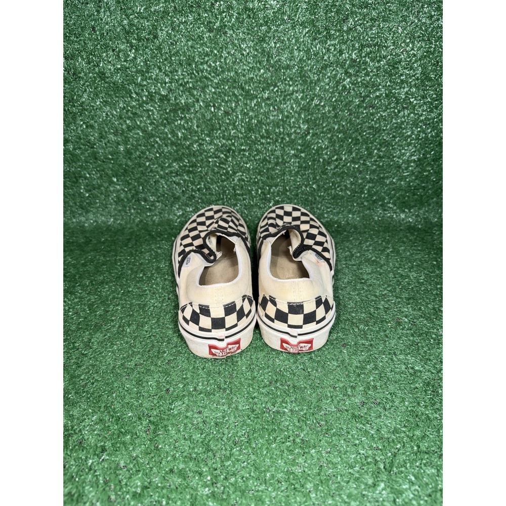 VANS Classic Slip-On Women Size 7.5 Black White Checkerboard Sneakers Skate Shoe - Picture 7 of 9